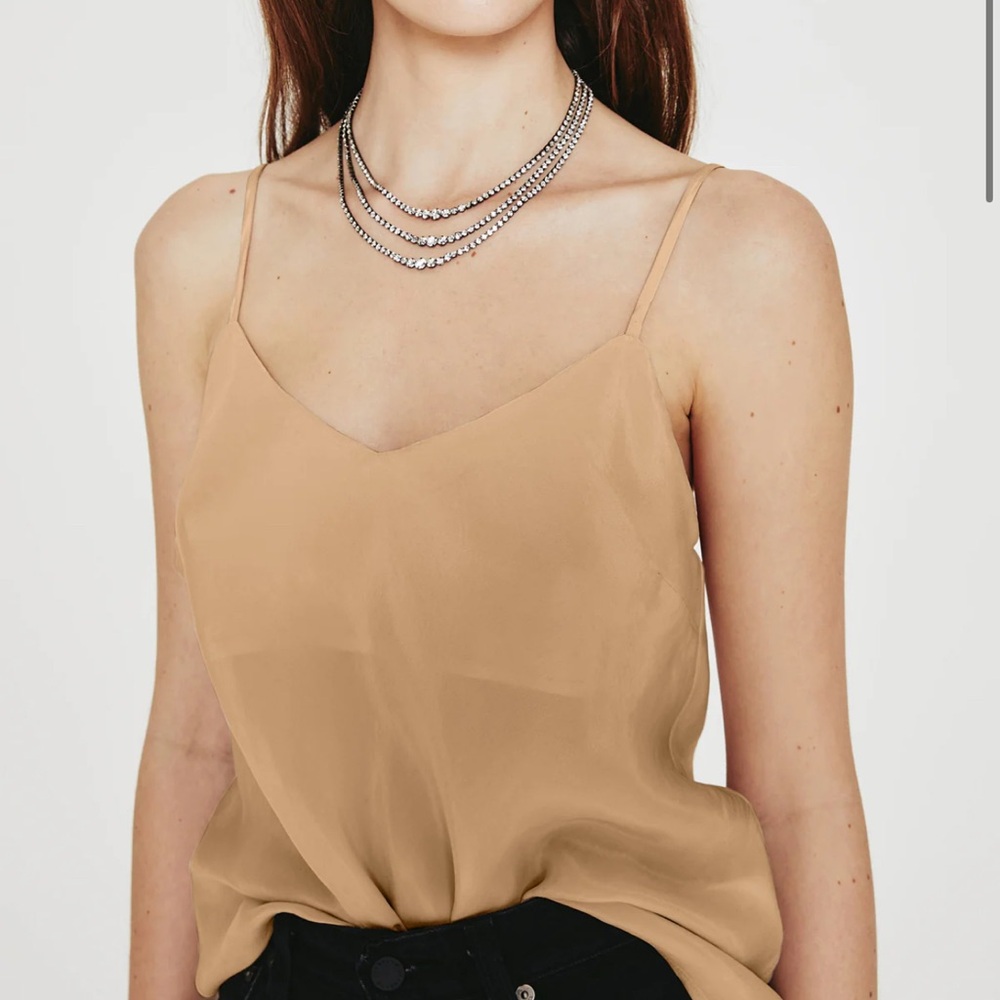 AG Adriano Goldschmied Tan Camisole Top